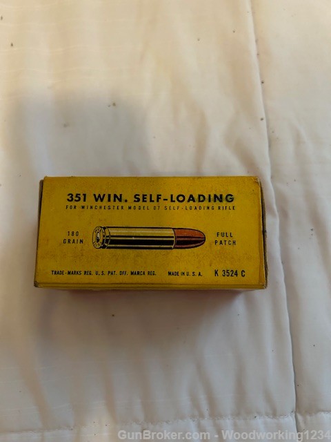 Winchester 351 S.L. 180 Gr. Full Patch (50 rnds) - 1 box-img-1