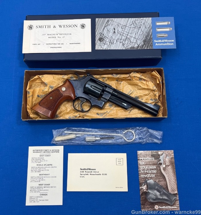 Like New Smith & Wesson Model 27-2, 357 Magnum, 6", Penny Start!-img-0