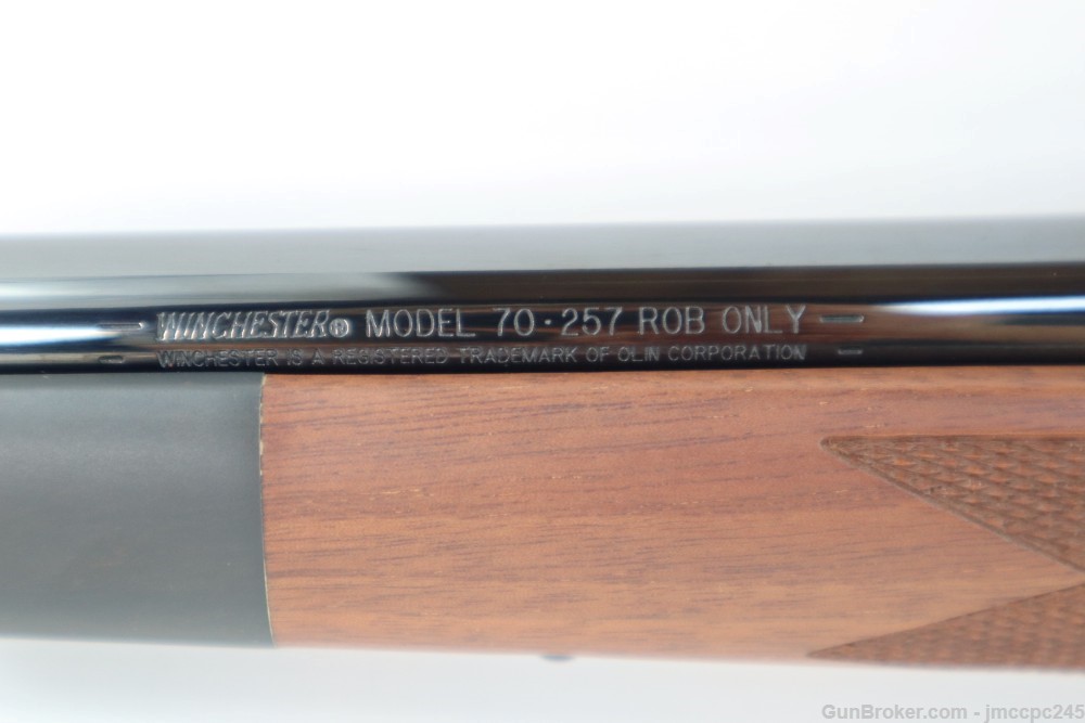 Rare Like New Winchester 70 Featherweight Super Grade 257 Roberts Rifle 22"-img-15