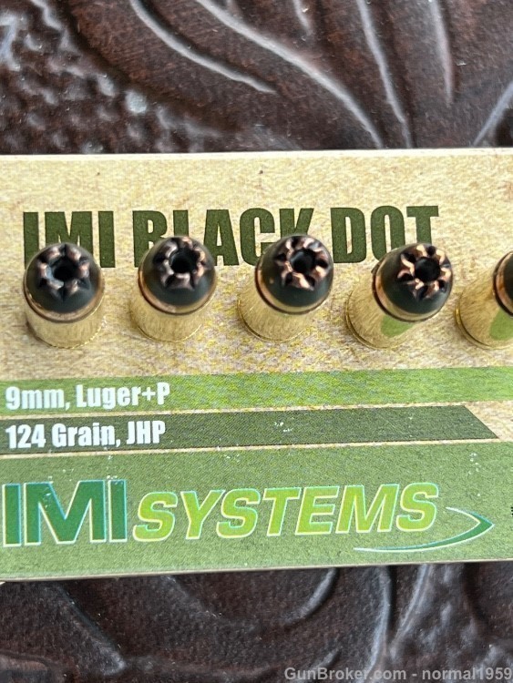 9mm IMI AMMO BLACK TIP HOLLOW POINT ISRAELI MILITARY (500) ROUNDS-img-8