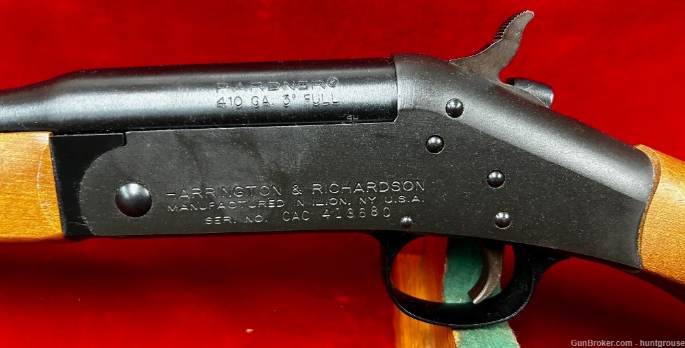 Harrington & Richardson H&R Pardner 410 single shot shotgun 3” full choke-img-4