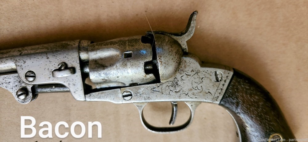 Bacon Mfg. Co. Percussion Revolver. .31 Second Variation. Numbers match-img-8