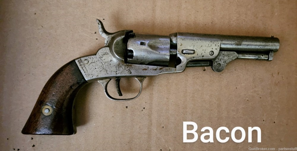 Bacon Mfg. Co. Percussion Revolver. .31 Second Variation. Numbers match-img-1