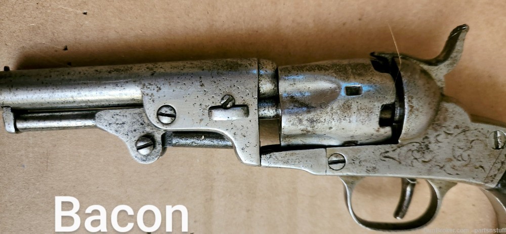 Bacon Mfg. Co. Percussion Revolver. .31 Second Variation. Numbers match-img-7