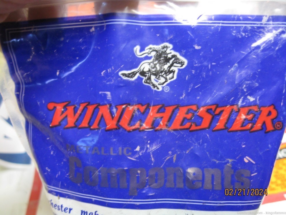 Scarce 356 WIN  Bag 50 New Winchester W-W Super Brass; have others too-img-2