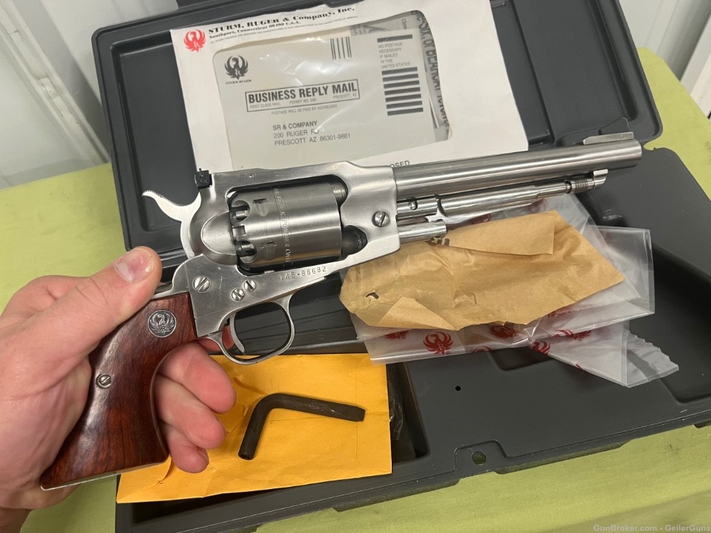Ruger Old Army Stainless 44 Caliber Black Powder Revolver New In Box-img-3