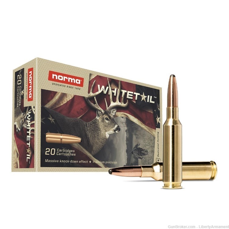 6.5 Creedmoor Ammo 140 gr Norma Whitetail Hunting Ammunition-img-1