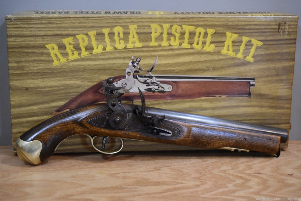 CONTINENTAL ARMY 67 CALIBER FLINTLOCK PISTOL BUILT FUNCTIONING KIT-img-0