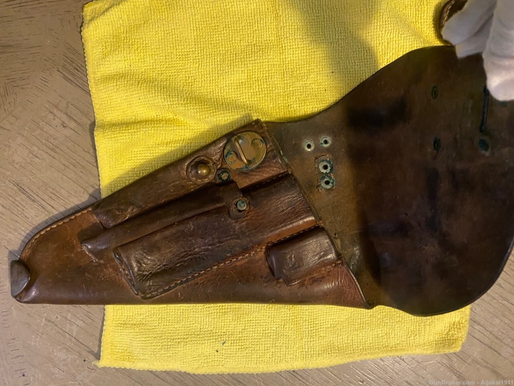 Luger P08 holster/ Lahti Swedish M40 holster/ German WWII field canteen-img-9