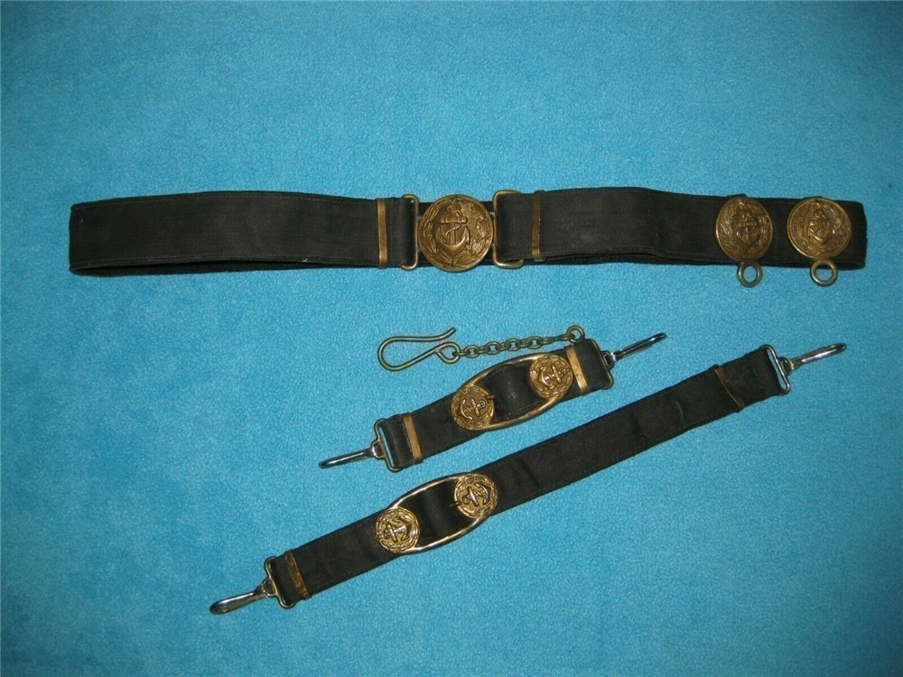 Soviet dagger dirk navy belt with suspensions Soviet Uion army USSR Type 1-img-3