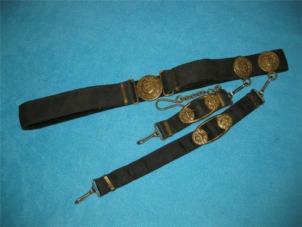 Soviet dagger dirk navy belt with suspensions Soviet Uion army USSR Type 1-img-0