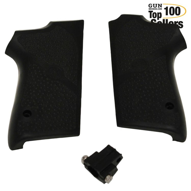 HOGUE Black Rubber Grip Panels For S&W 3913 Series (13010)-img-0