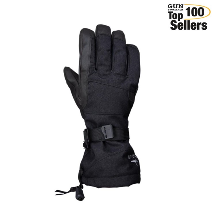 KOMBI Plume Gloves, Color: Black, Size: L-img-0