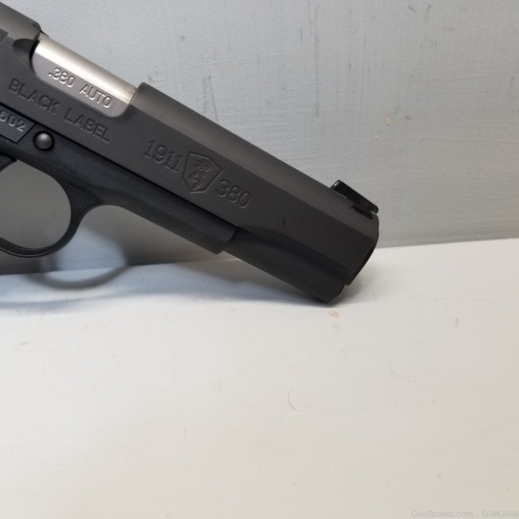 Browning Arms Co. 1911-380 Full Size Black Label .380ACP 4.25"-img-3