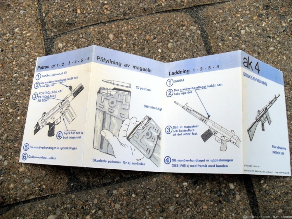 Swedish AK4 Pamphlet Booklet Manual FN FNC -img-2