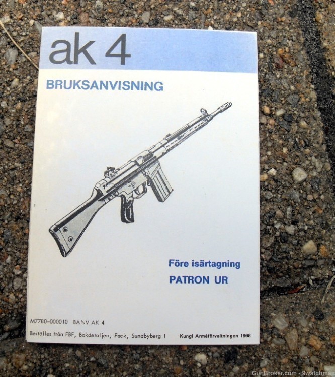 Swedish AK4 Pamphlet Booklet Manual FN FNC -img-0