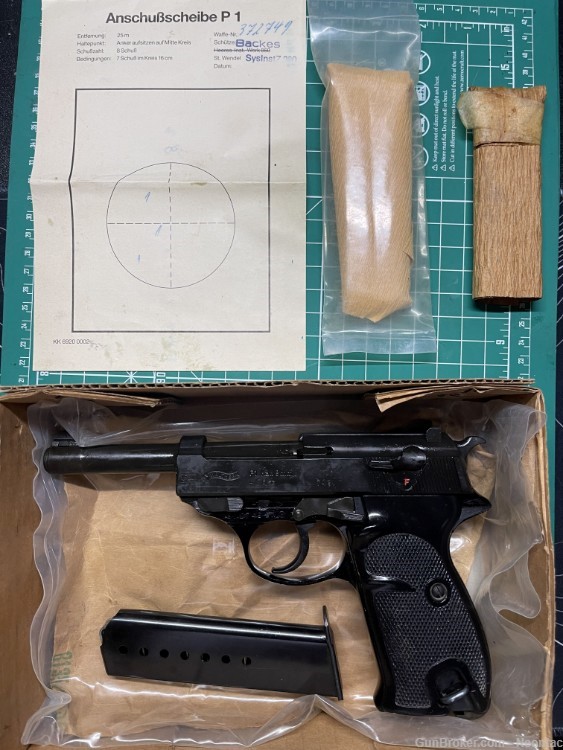 New in box walther p1 p38 Bundeswehr marked with holster and extra mags-img-2