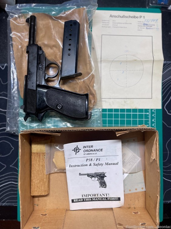New in box walther p1 p38 Bundeswehr marked with holster and extra mags-img-0