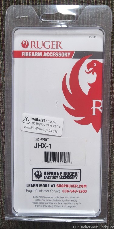 Ruger Oem Rug 90090 Mag Jhx1 77-22 Hornet 6rd Free Shipping!-img-1