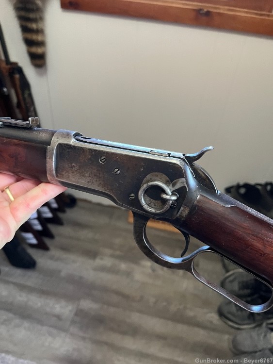 Winchester model 1892 saddle ring carbine 25-20 made 1921-img-5