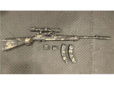 Decked out 18.5 inch barrel 10/22. Professionally cerakoted. Suppressed&mor