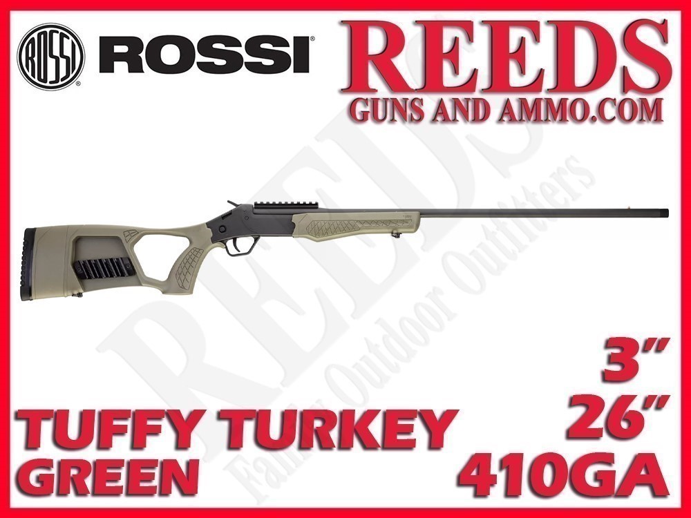 Rossi Single Shot Tuffy Turkey OD Green 410 Ga 3in 26in SSPTKY-img-0