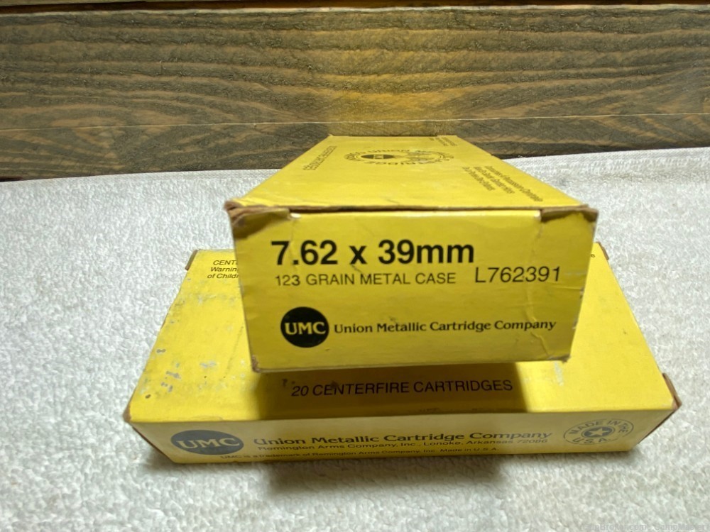 7.62x39 UMC ammo 2 boxes 40 cartridges-img-2