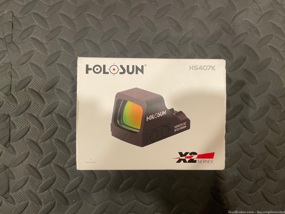 New Holosun 407k x2 Red 6 MOA Dot-img-0