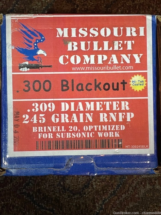 Missouri Bullet Co. 245Gr. 300 Blackout Bullets (250ct)-img-0