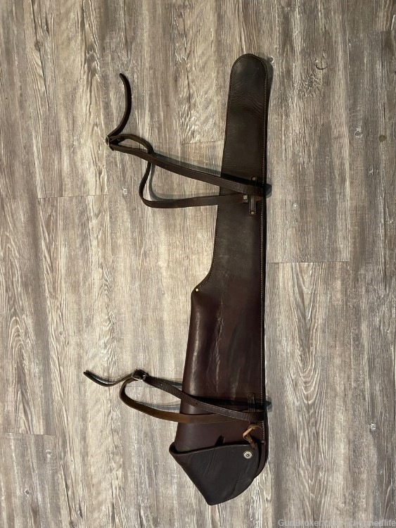 Vintage Leather Rifle Scabbard-img-1
