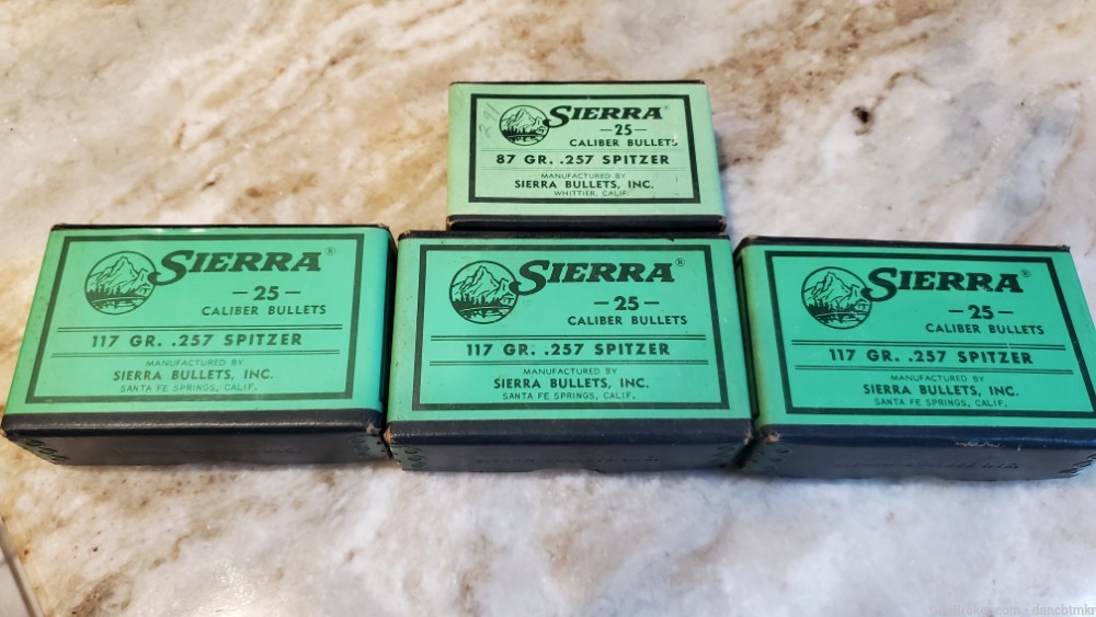 257 diameter Sierra bullets 215 count 117 & 87 grain $10.40 ship-img-0