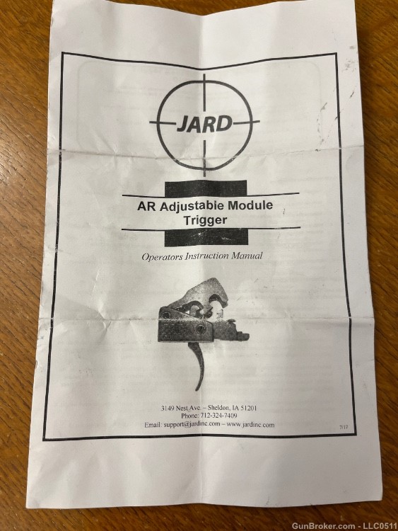 JARD AR Adjustable Module Trigger AR-15 / AR-10 / AR15 / AR10 FLAT # 4295 -img-1