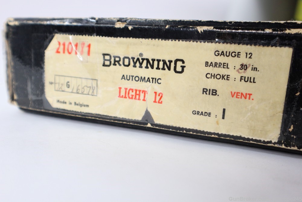Rare Nice Browning A5 Light Twelve 12 Gauge Semi Auto Shotgun W/ Box 28" -img-2