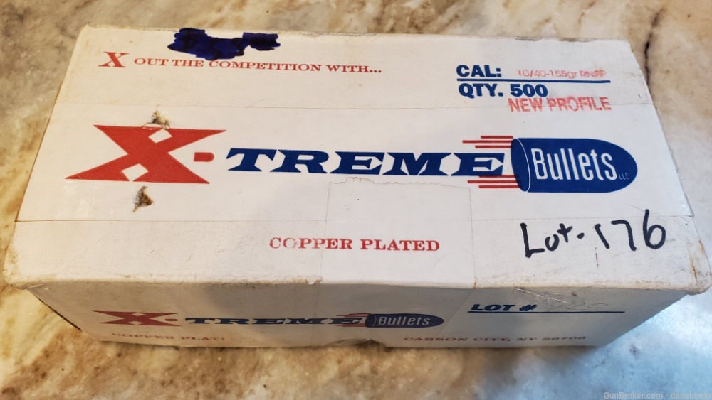 40 S&W 10MM X-Treme Plated Bullets - 500 count 155 grain $18.40 ship-img-0