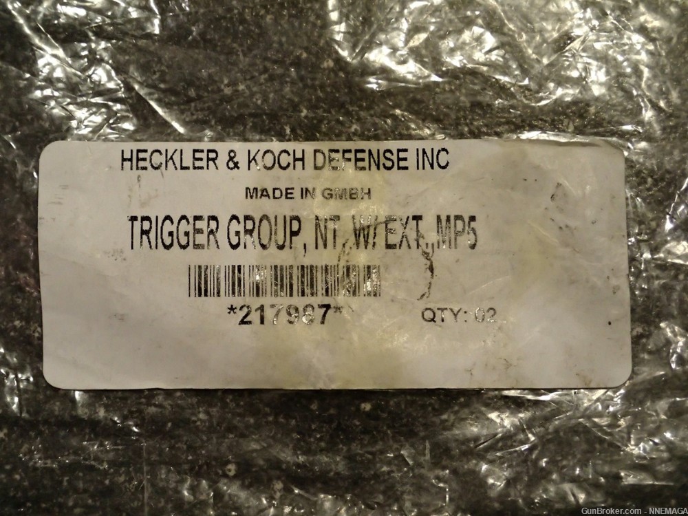 HK MP5 Navy T/G 3 Position 0,1, F Push Pin German Trigger Group Item 217987-img-3
