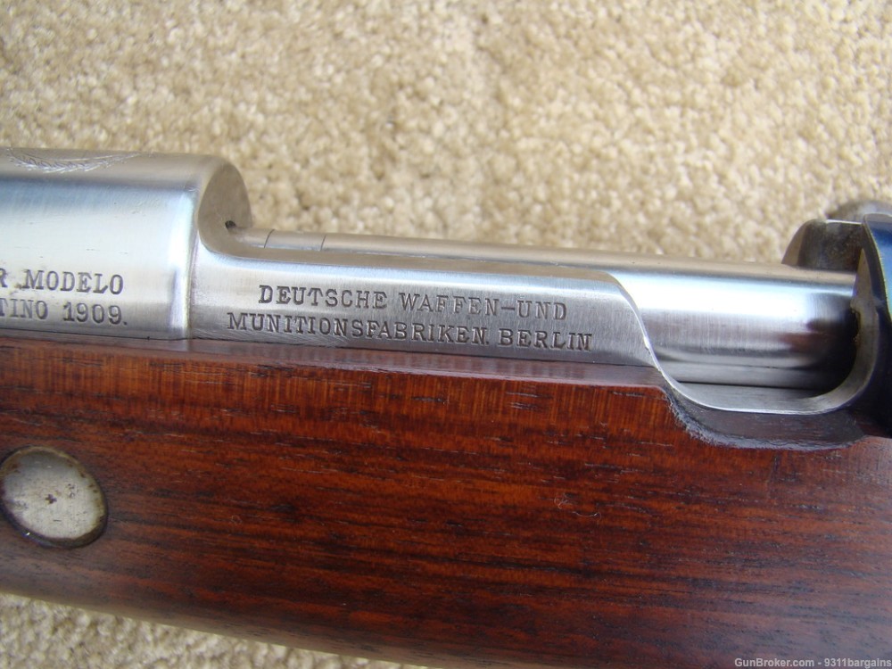Minty Argentina  Argentino Model 1909 DWM 98 Mauser 7.65X53MM-img-19