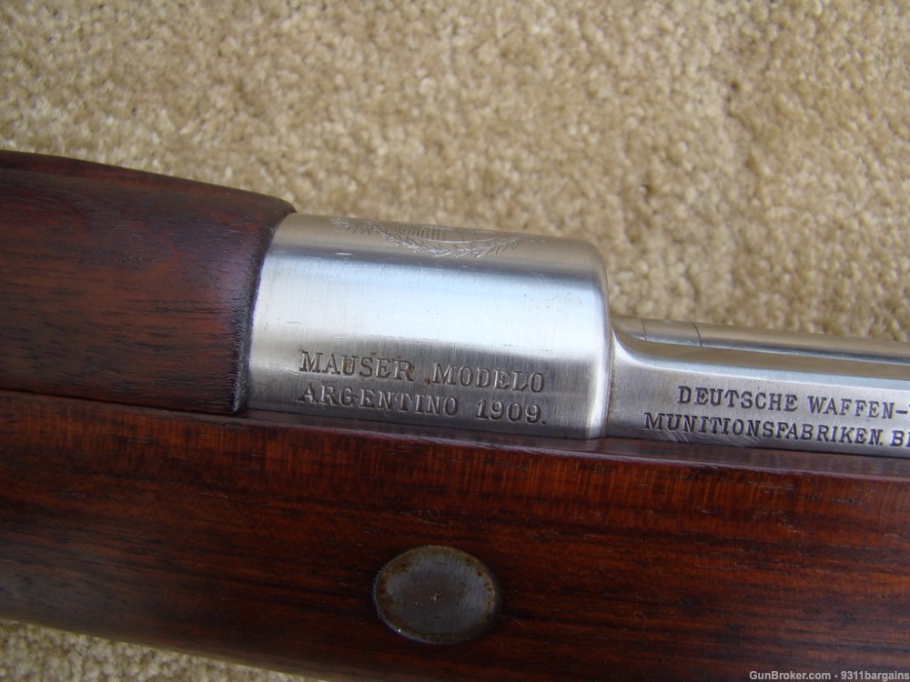 Minty Argentina  Argentino Model 1909 DWM 98 Mauser 7.65X53MM-img-18