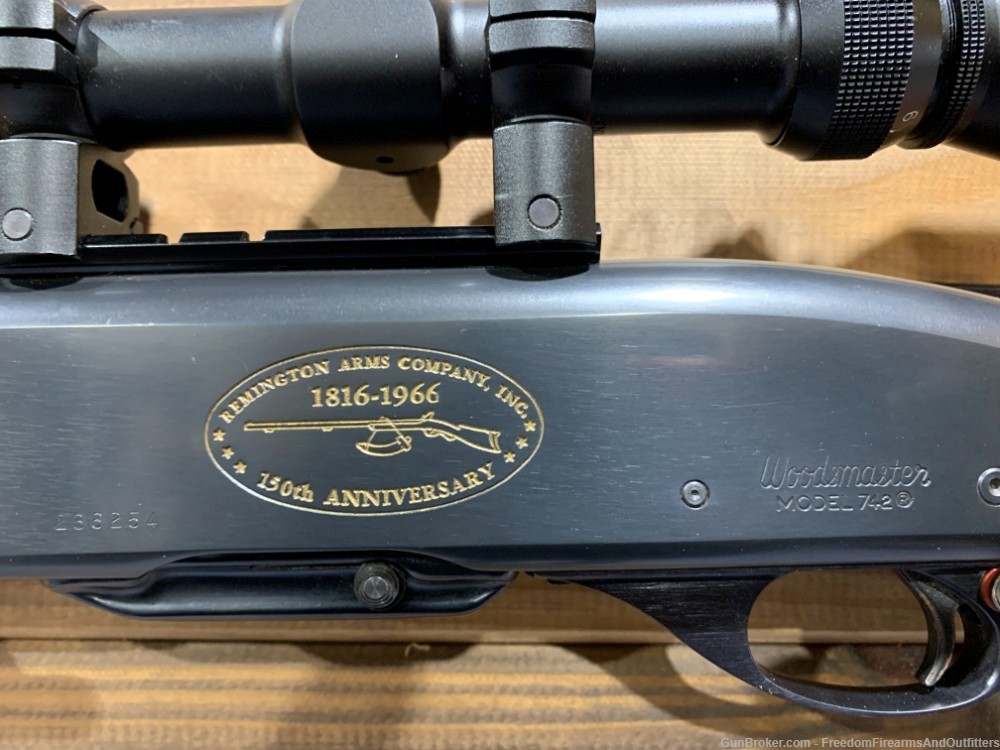 Remington Woodsmaster 742 150th Anniversary .30-06 22"-img-2