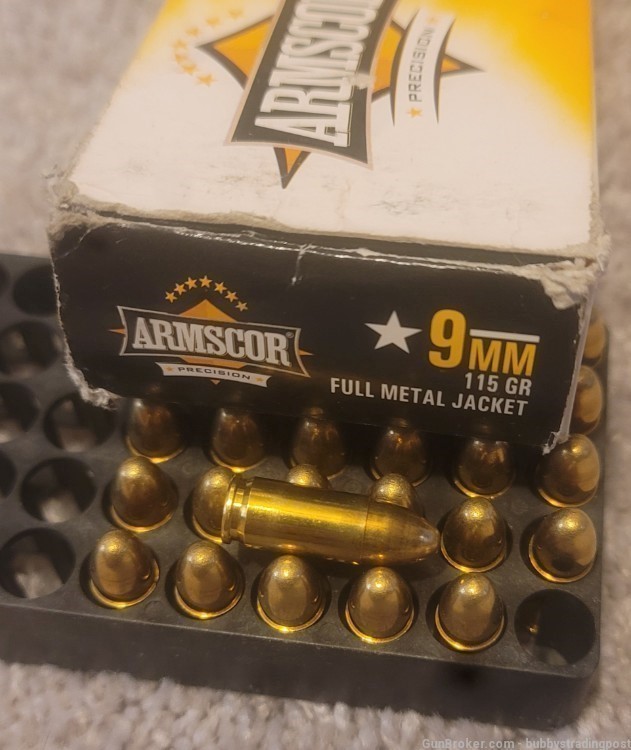 ARMSCOR 9MM 9 MM 115 GR 31 ROUNDS LEFT OF 50 COUNT BOX FMJ-img-2