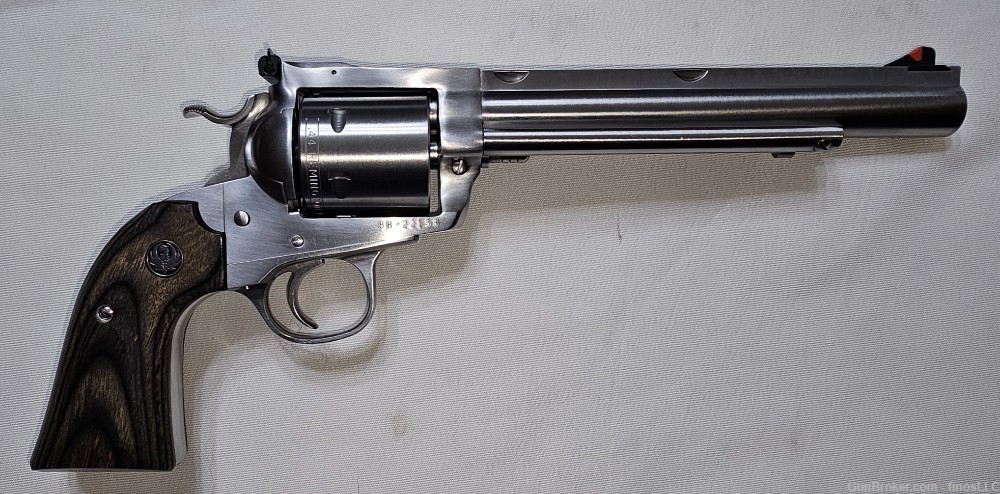 RUGER Bisley Hunter Super Blackhawk Revolver .44 mag Stainless 7.5" Barrel-img-3