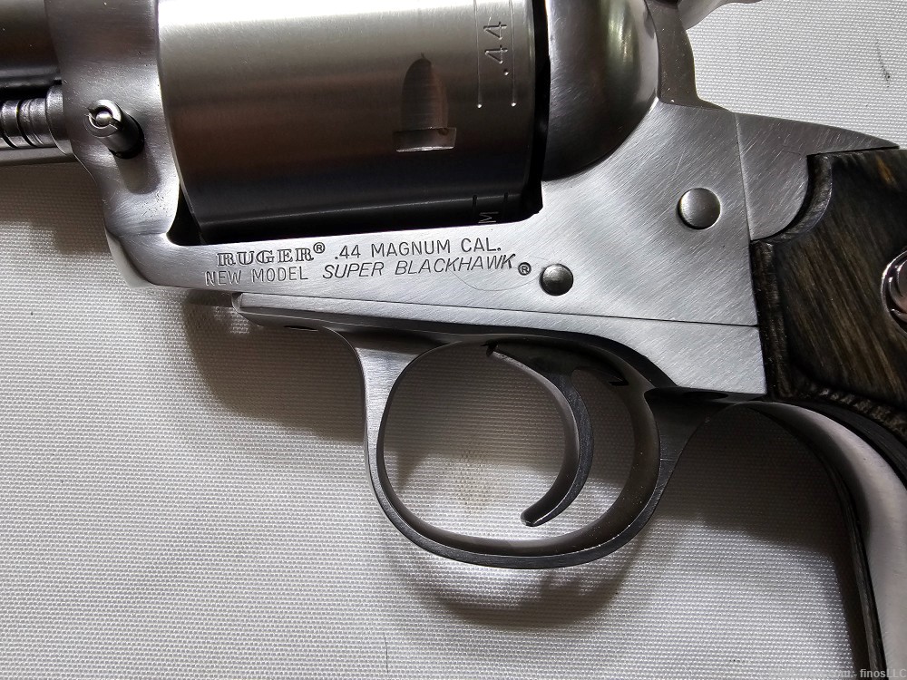 RUGER Bisley Hunter Super Blackhawk Revolver .44 mag Stainless 7.5" Barrel-img-7
