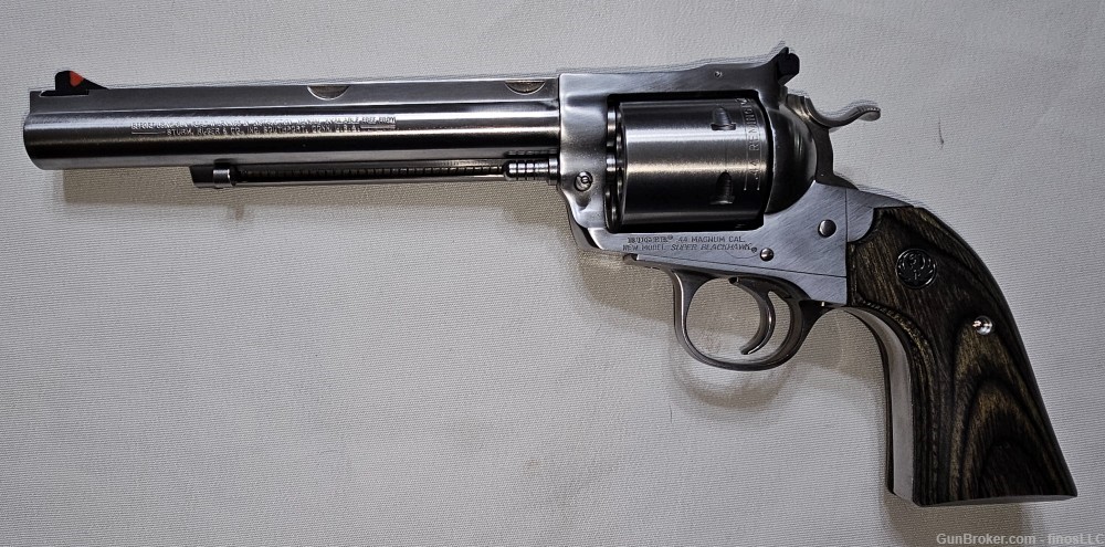RUGER Bisley Hunter Super Blackhawk Revolver .44 mag Stainless 7.5" Barrel-img-2