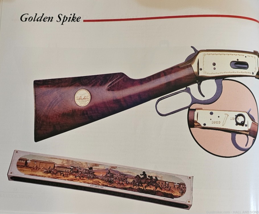 Winchester 94 * GOLDEN SPIKE * COMMEMORATIVE CARBINE * 30-30 BORN 1969-img-50