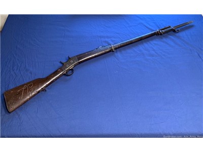 Vintage Remington Rolling Black Model 1901 Rifle With Bayonet 