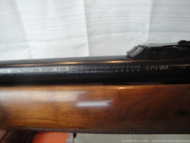 Remington 7600 Pump Rifle-270 Winchester Caliber-Wood Stock-Scoped-img-3