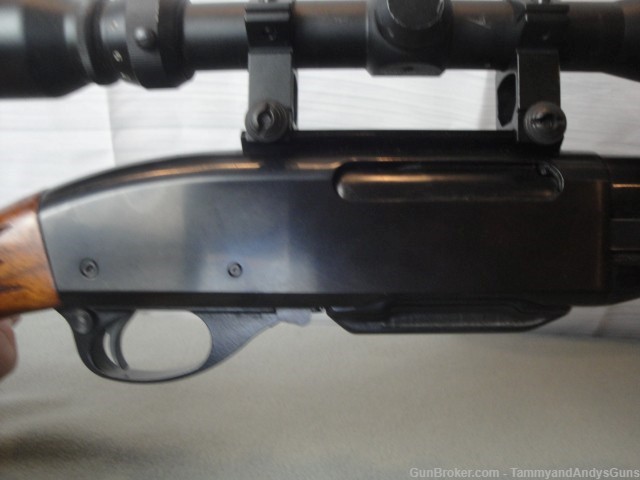 Remington 7600 Pump Rifle-270 Winchester Caliber-Wood Stock-Scoped-img-9