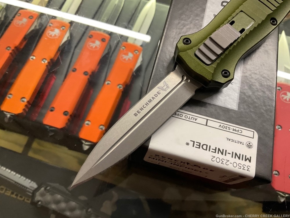 Benchmade limited edition infidel otf automatic od green knife USA-img-1