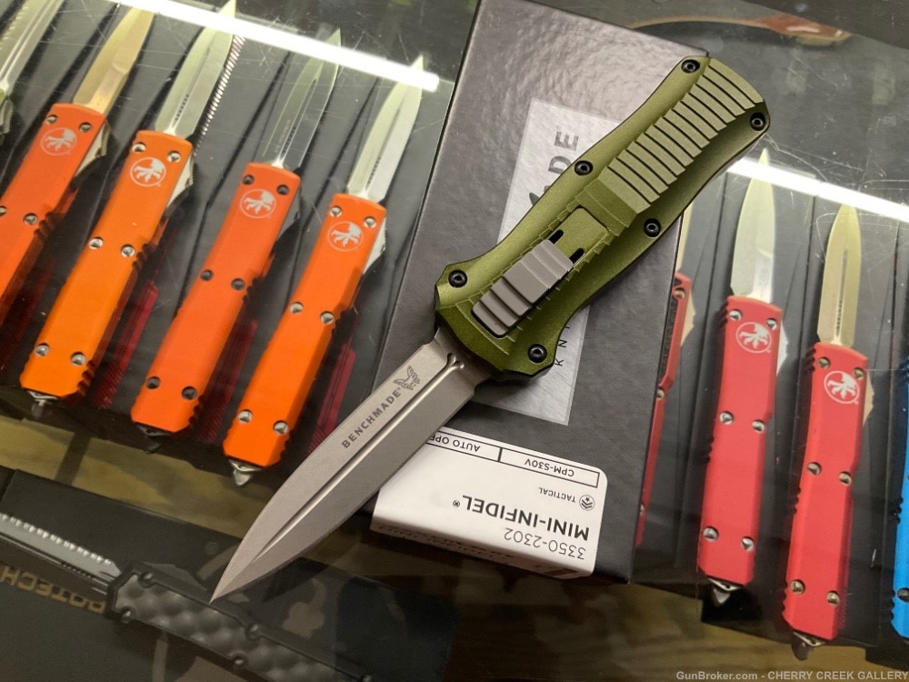 Benchmade limited edition infidel otf automatic od green knife USA-img-0