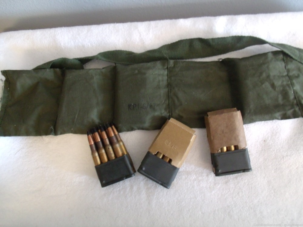 6 Black Tip Armor Piercing 30-06 Clips 48 Cartridges WW2 Garand Bandoler -img-2