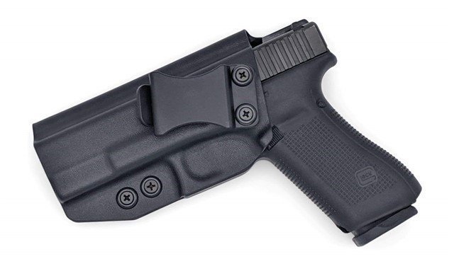 IWB KYDEX Holster (Optic Ready) fits: Glock 17 22 31 (Gen 1-5) Black / Left-img-0